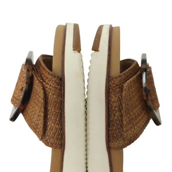 Sam Edelman Ariane Platform Sandals Womens Size 5.5 Tortoise Shell Buckle Slide - Picture 15 of 16